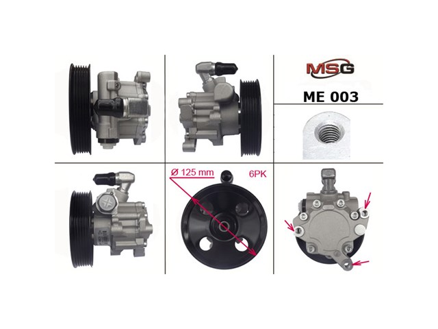 Tanque de bomba da Direção hidrâulica assistida para Mercedes Sprinter I 2-t 901, 902