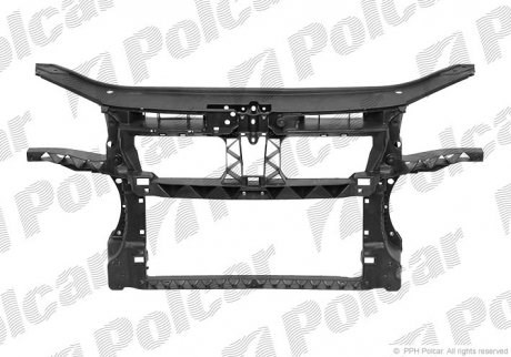 Suporte do radiador montado (painel de montagem de fixação das luzes) 957904 Polcar