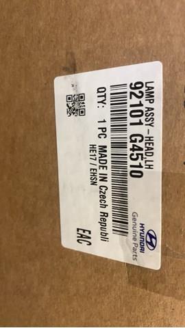 Luz esquerda Hyundai/Kia 92101G4510