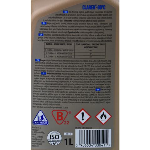 K611 K2 Fluido para lavador de pára-brisas