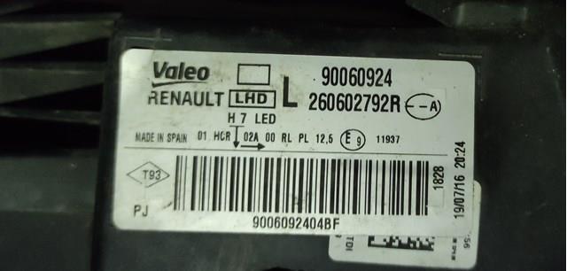 Compre 260602792R Renault (RVI) Luz esquerda