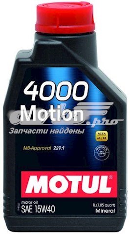 Óleo para motor 386401 Motul
