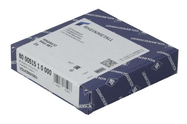Anéis do pistão para 1 cilindro, STD. 800051510000 Kolbenschmidt