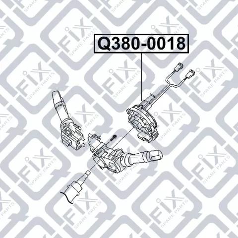 Compre Q3800018 Q-fix Anel AIRBAG de contato, cabo plano do volante
