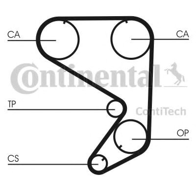 Correia do mecanismo de distribuição de gás Continental/Siemens CT652 preço, a partir de 19,72 USD