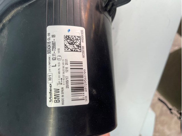 Luz esquerda BMW 63117295687 preço, a partir de 522,08 USD