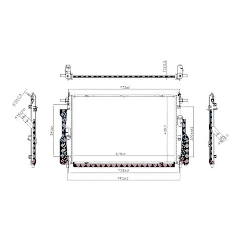 Radiador de esfriamento de motor Koyorad PL063748 preço, a partir de 196,74 USD