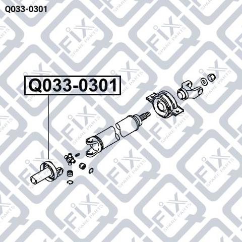Compre Q0330301 Q-fix Forquilha dianteira da junta universal traseira