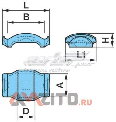 Kit de reparação da suspensão de lâminas (TRUCK) 0303221530 BPW