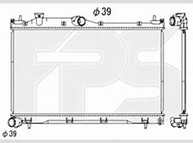 FP67A876 FPS Radiador de esfriamento de motor