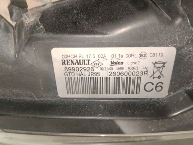 260600023R Renault (RVI) Luz esquerda