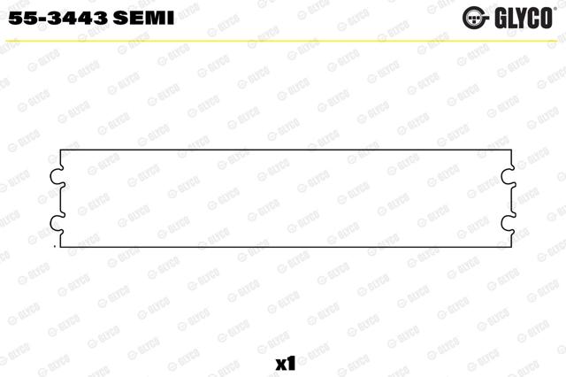 Bucha de biela 553443SEMI Glyco