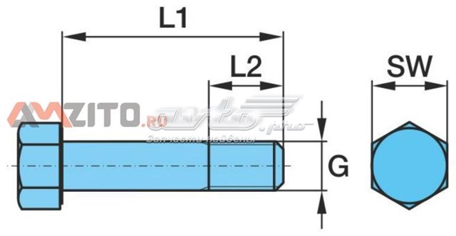 Parafuso (porca) de fixação 0334014190 BPW