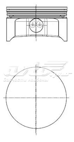 8714120700 Nural Pistão do kit para 1 cilindro, 2ª reparação ( + 0,50)