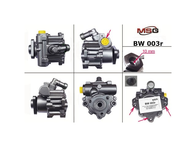 Bomba da Direção hidrâulica assistida MSG Rebuilding BW003R preço, a partir de 97,17 USD