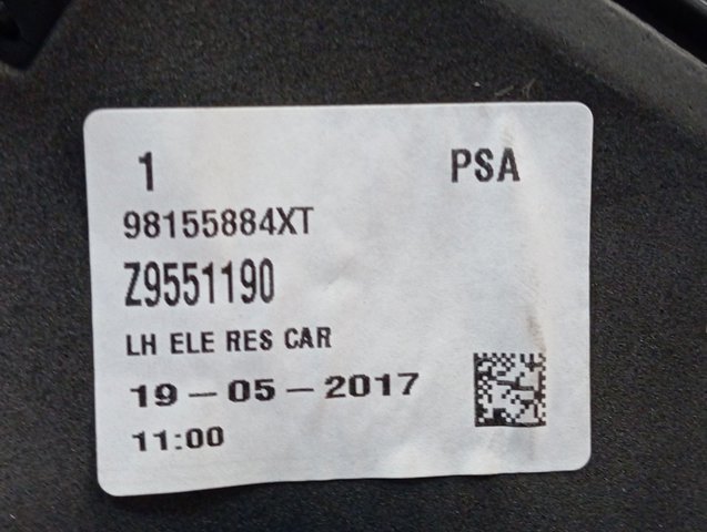 Espelho de retrovisão esquerdo 98155884XT Peugeot/Citroen