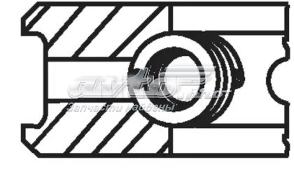 Anéis do pistão para 1 cilindro, STD. Mahle Original 007RS001060N0