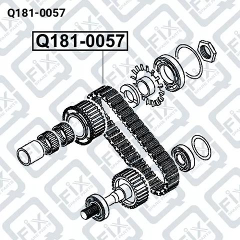 Cadeia de acionamento da caixa de transferência Q-fix Q1810057 preço, a partir de 119,34 USD