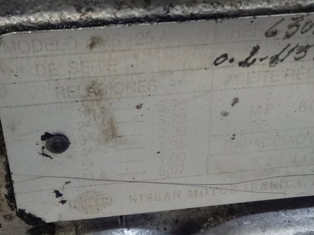 Caixa de Mudança montada (caixa mecânica de velocidades) M525A Nissan/Infiniti