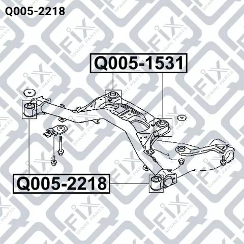 Compre Q0052218 Q-fix Bloco silencioso de viga traseira (de plataforma veicular)