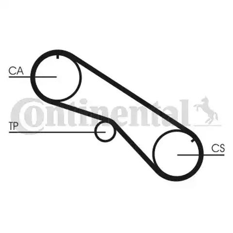 Correia do mecanismo de distribuição de gás CT818 Continental/Siemens