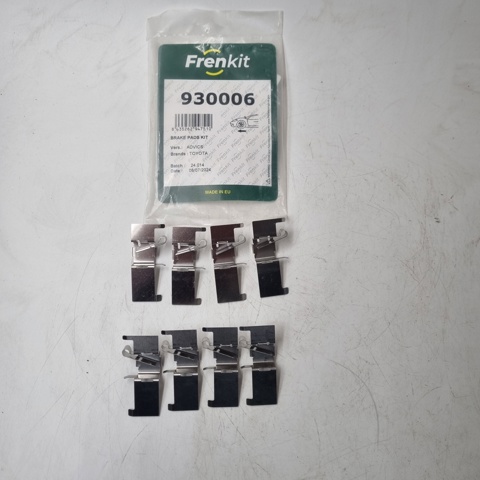 Kit de molas de fixação de sapatas de disco dianteiras 0494733260 Toyota
