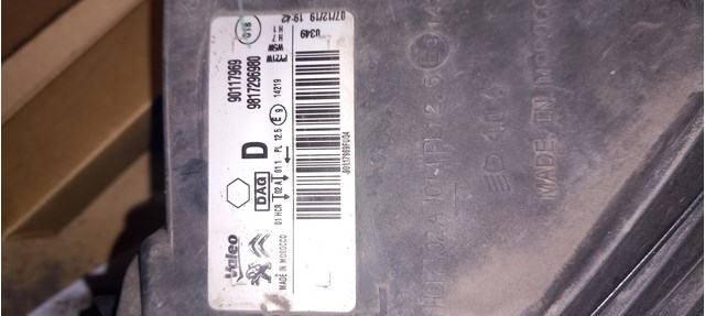 9817296980 Peugeot/Citroen Luz direita