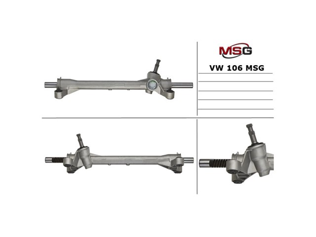 VW104DUSTER MSG Bota de proteção esquerda do mecanismo de direção (de cremalheira)