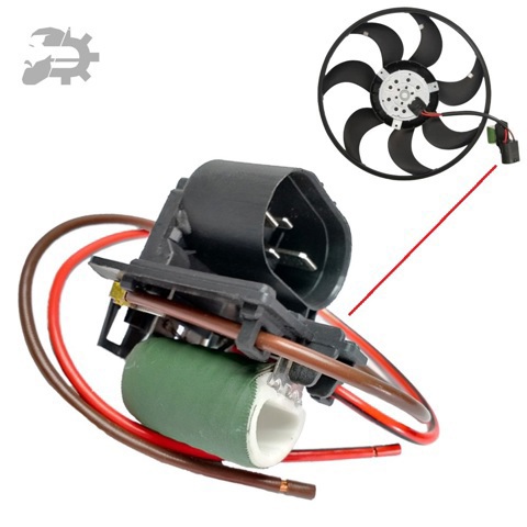 Ventilador elétrico de esfriamento montado (motor + roda de aletas) Detali IF DF12714 preço, a partir de 134,50 USD