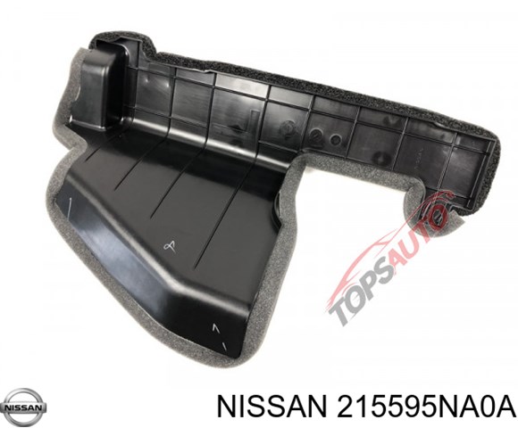 Conduto de ar (defletor) esquerdo do radiador 215595NA0A Nissan/Infiniti