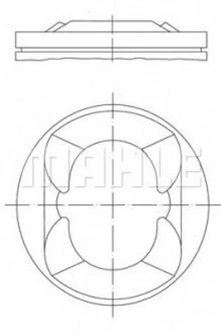 081PI00110000 Mahle Original Pistão do kit para 1 cilindro, STD