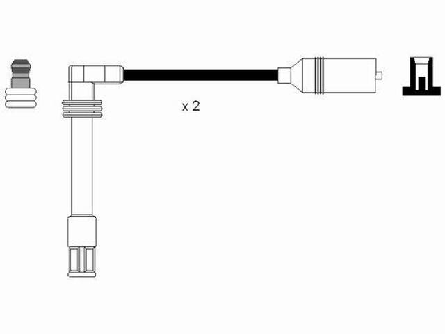 Compre RCAD1102 NGK Fios de alta voltagem, kit