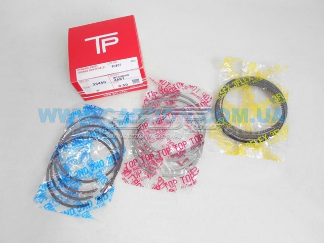 Kit de anéis de pistão de motor, 2ª reparação ( + 0,50) 33450050 TPR