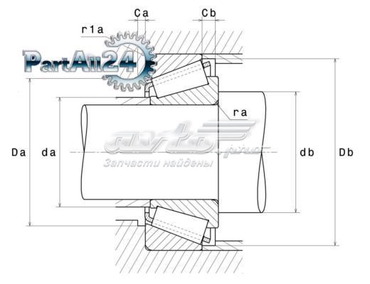 Compre HR30206J NSK Rolamento da árvore intermédia da Caixa de Mudança
