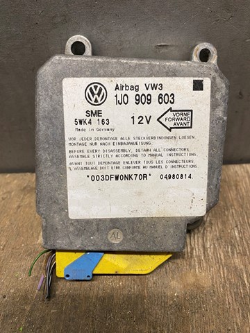 Módulo processador de controlo da bolsa de ar (Centralina eletrônica AIRBAG) 1J0909603 VAG