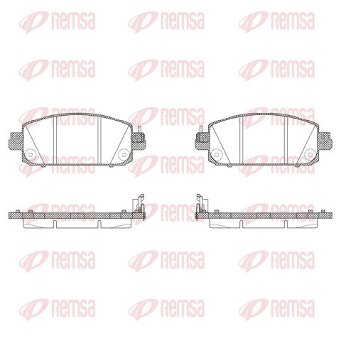 Sapatas do freio dianteiras de disco Nissan/Infiniti D10606LE0A preço, a partir de 93,78 USD
