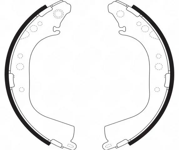 Sapatas do freio traseiras de tambor Peugeot/Citroen 1671902880 preço, a partir de 53,13 USD