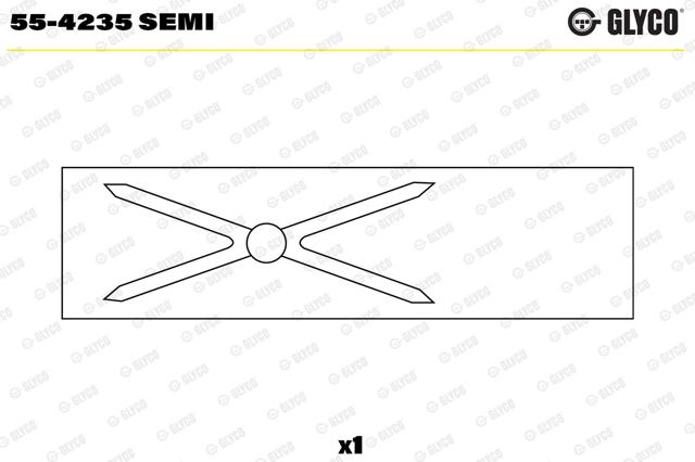 554235SEMI Glyco Bucha de biela