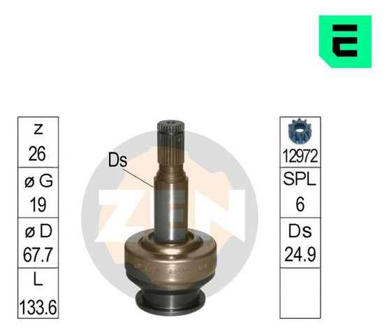 Compre ZN1661 ZEN Roda-livre do motor de arranco