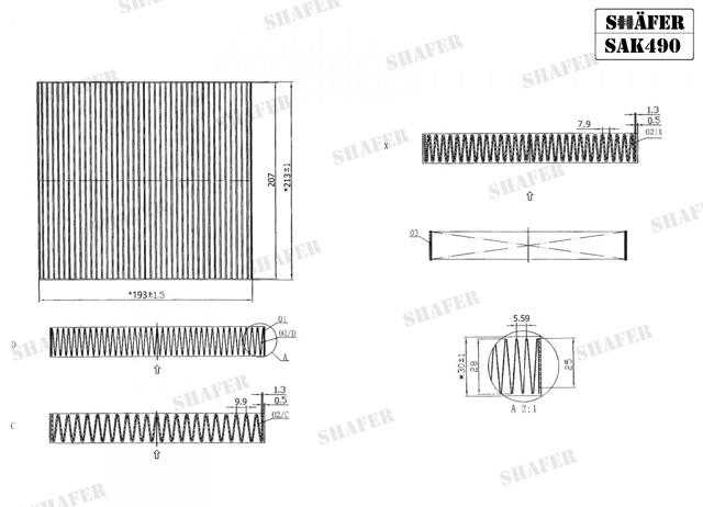 Compre SAK490 Shafer Filtro de salão