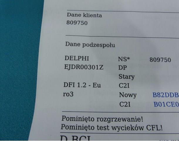  Delphi EJDR00301Z
