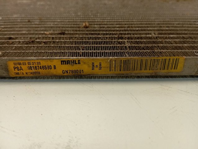 9816746580B Peugeot/Citroen Radiador de aparelho de ar condicionado