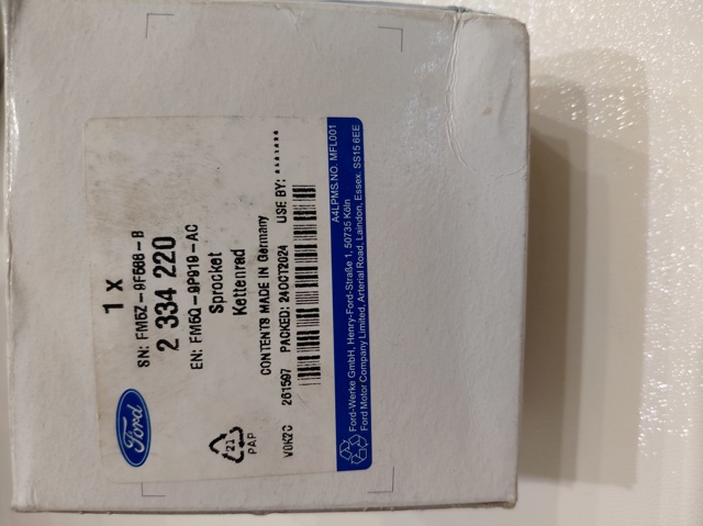 Compre 2334220 Ford Roda dentada de engrenagem de cadeia da Bomba de Combustível de Pressão Alta