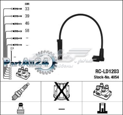 RCLD1203 NGK Fios de alta voltagem, kit