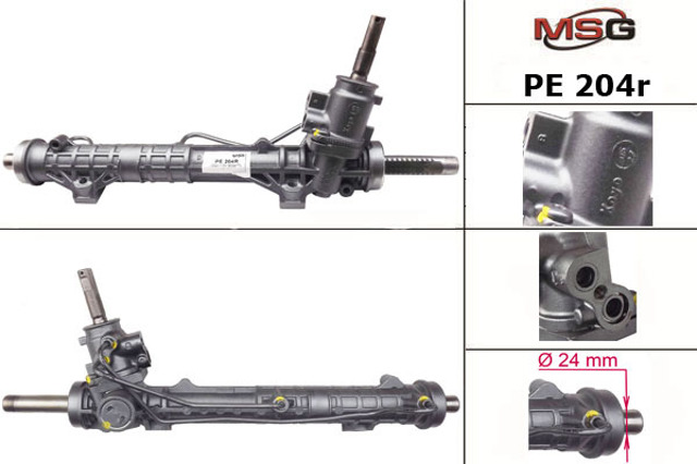 Cremalheira da direção PE204R MSG Rebuilding