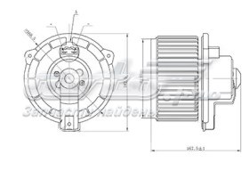 LFH1950 Luzar Motor de ventilador de forno (de aquecedor de salão)