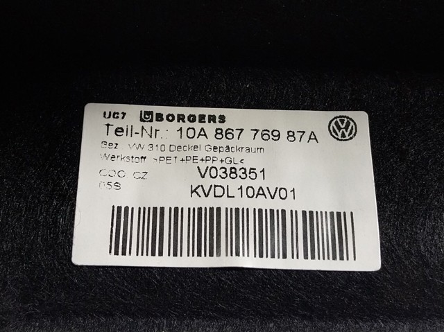10A86776987A VAG Prateleira de salão traseira