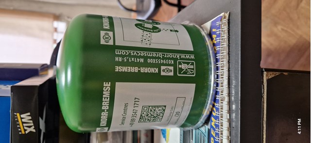 Filtro de secador de ar (separador de umidade e óleo) (TRUCK) K039455X00 Knorr-bremse