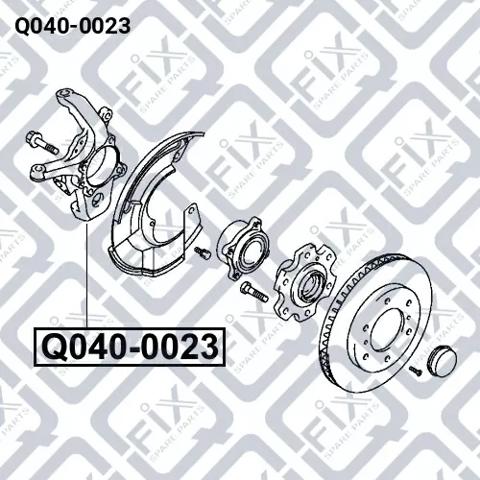 Pino moente (extremidade do eixo) dianteiro esquerdo Q-fix Q0400023 preço, a partir de 123,88 USD