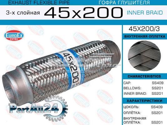 Ondulação do silenciador Euroex 45X2003